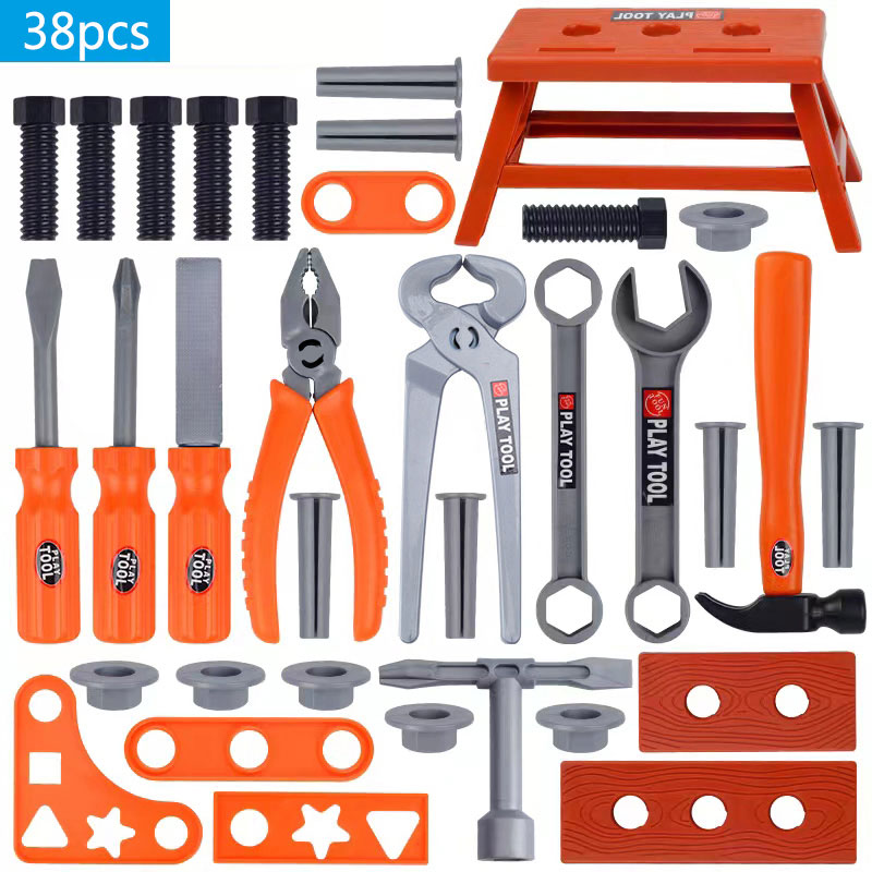 Gardening Tools For 8 Year Olds - 38個/39個/42個入りおもちゃ工具箱セット、電動おもちゃドリル付き、家庭用おもちゃ、建設工事用おもちゃ、シミュレーション修理ツール