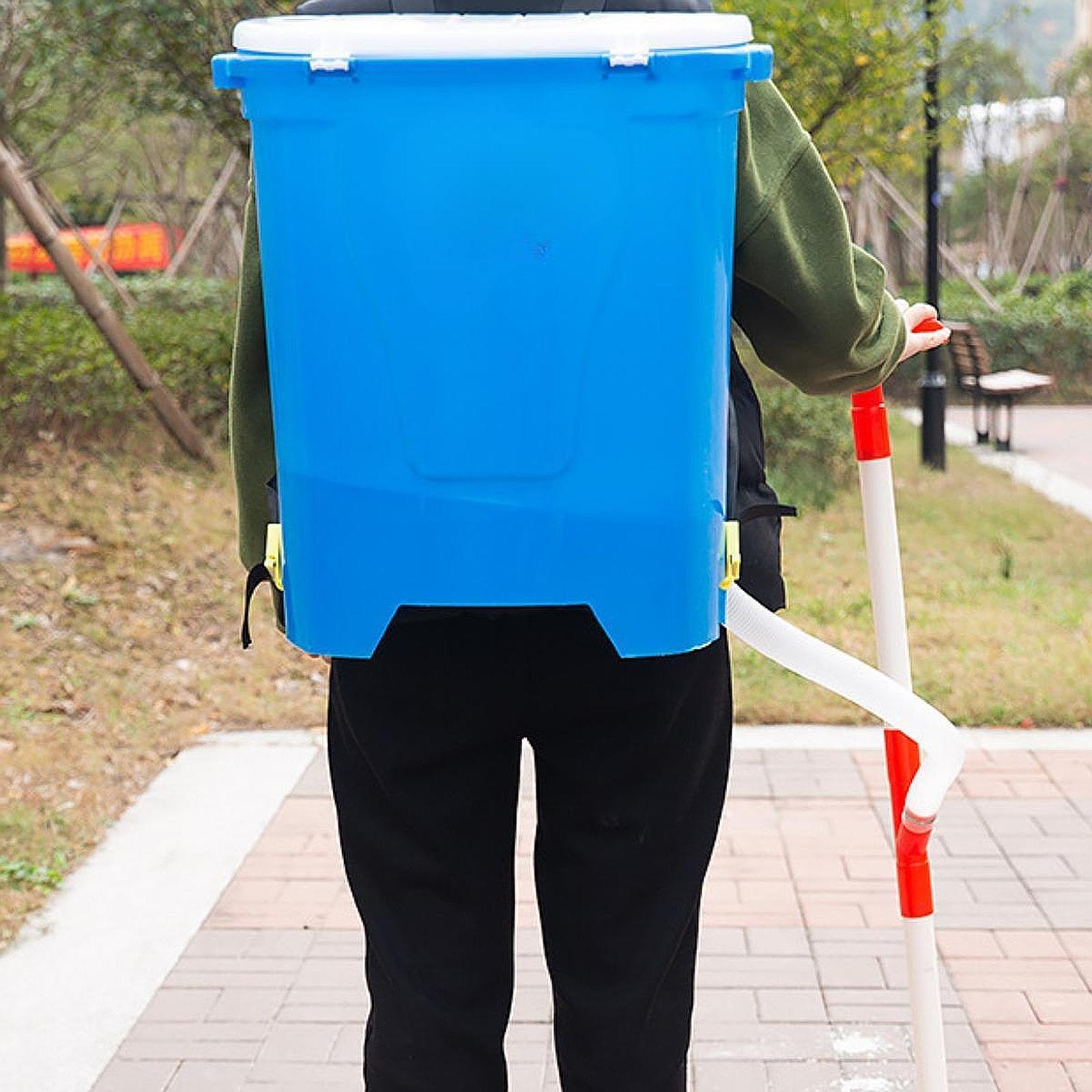 Grass Seed Spreader - 人間工学に基づいたハンドル付き肥料散布機、手動背負式散布機、トウモロコシ、マメイズプランター、野菜植物用