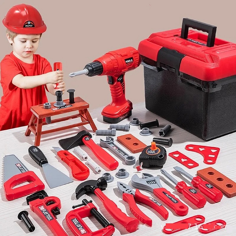 Gardening Tools For 8 Year Olds - 子供用シミュレーション修理ツールおもちゃ エンジニアツールセット 電動ドリル ドライバー ごっこ遊びおもちゃ ハロウィン
