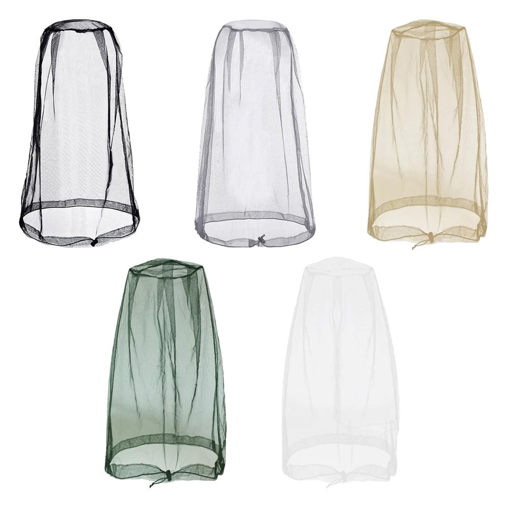 Garden Netting Cover - ガーデニングハット通気性蚊よけヘッドネットメッシュ軽量帽子ネットカバー抗蚊カバーハイキング