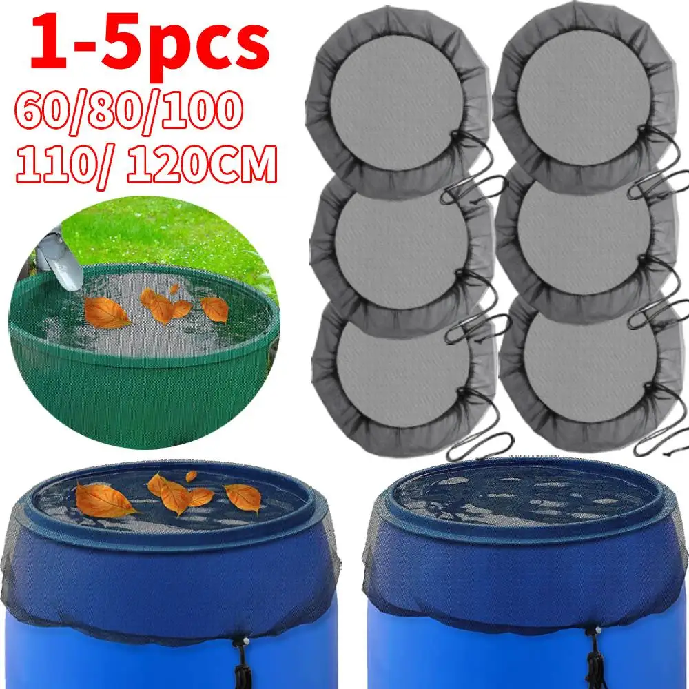 Garden Netting Cover - 排水管用屋外メッシュカバーネット、peウォーターコレクション、バケットタンク、排水ツール、庭用プロテクター、1-5個