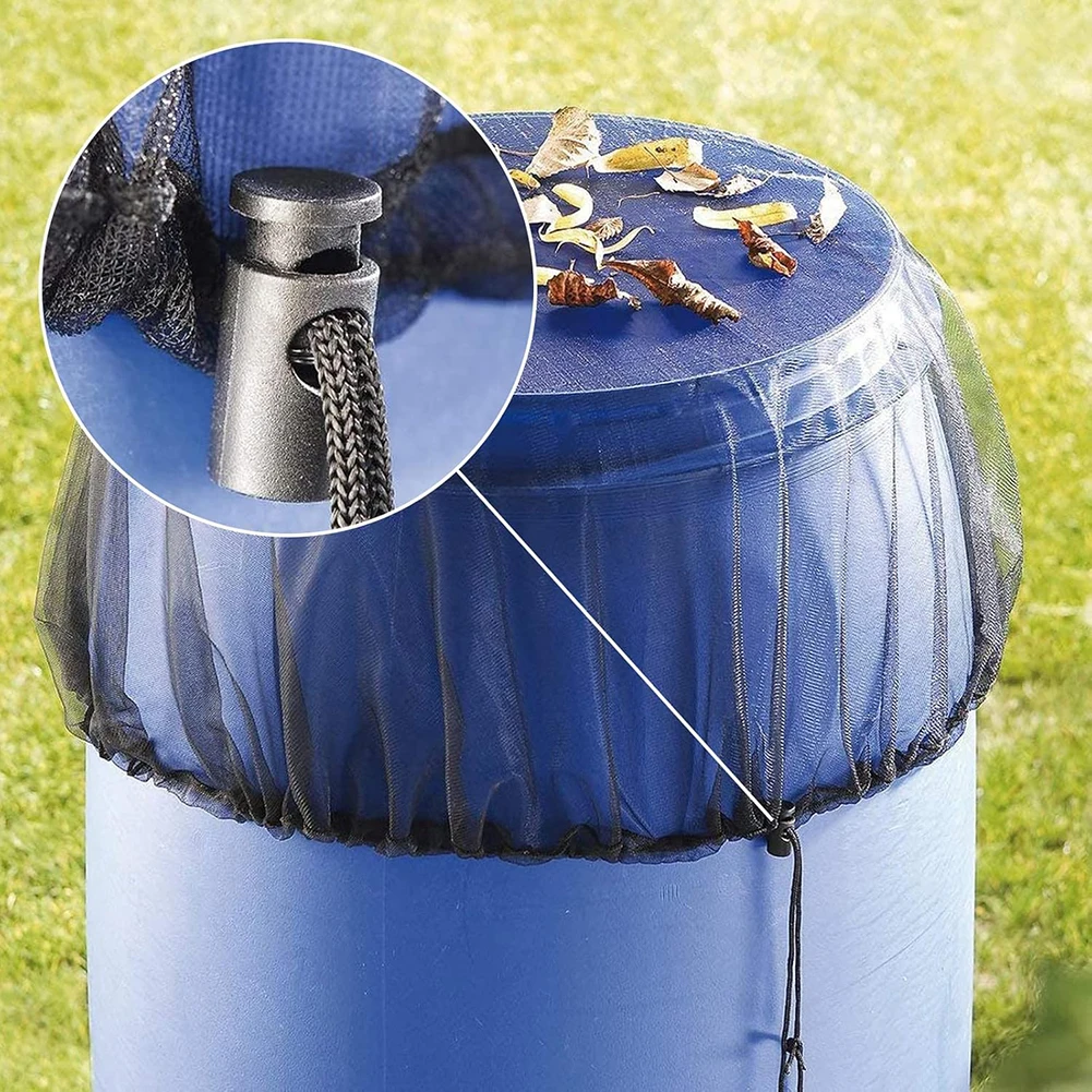 Garden Netting Cover - 95 センチメートルレインバットネット調節可能なレインバットカバーレインバットネット巾着植物散水装置庭灌漑アクセサリー