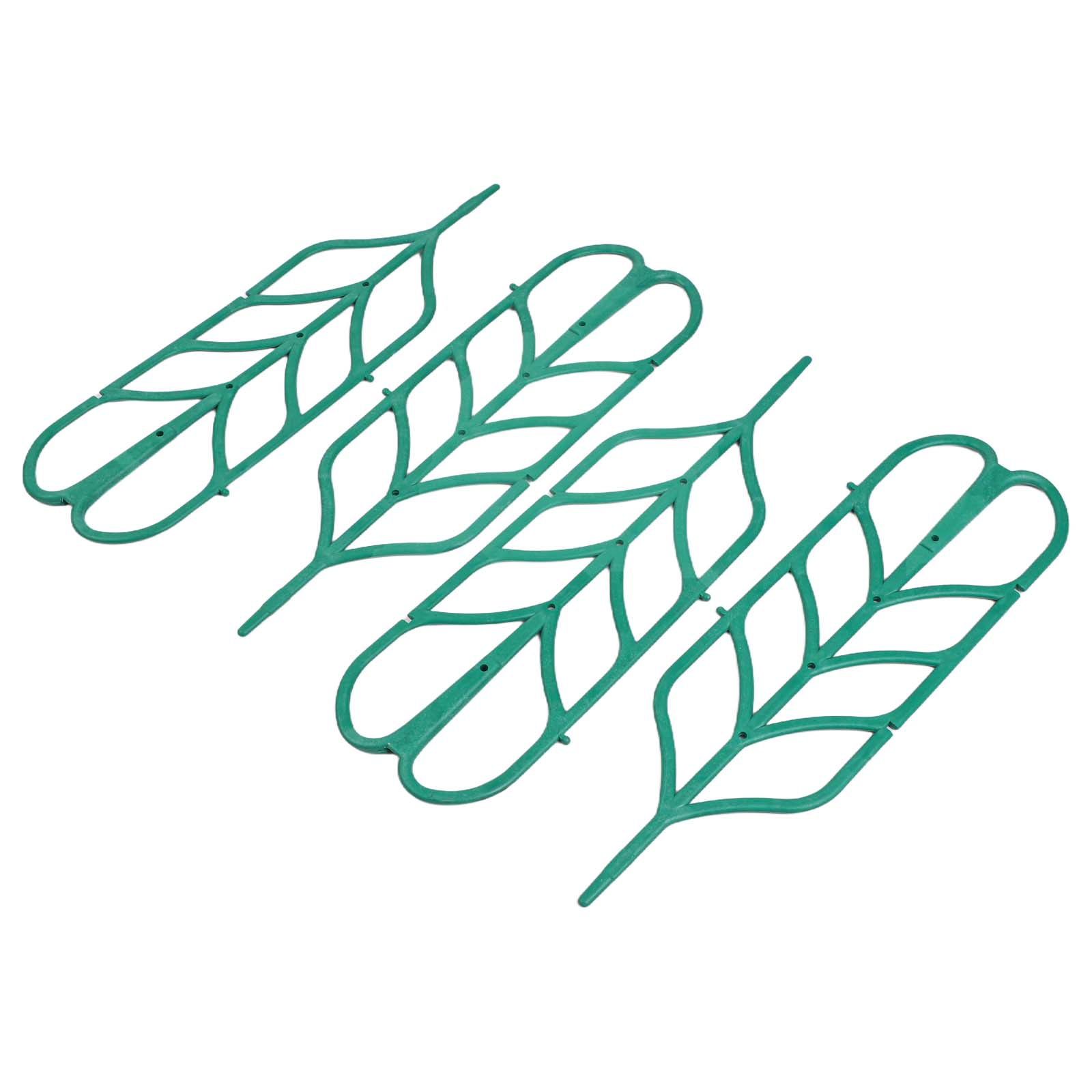 Gardening Tools Uses - 緑色のプラスチック製植物サポートブラケット 8個セット ガーデンパティオ屋内外用クライミングフレーム つる性植物の育成ツール