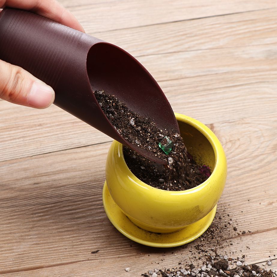 Gardening Tools Shovel - プラスチック製の庭の手入れ用の芝生の形をしたポーチ,植物が付いた園芸用の小さなガーデンツール,1ユニット