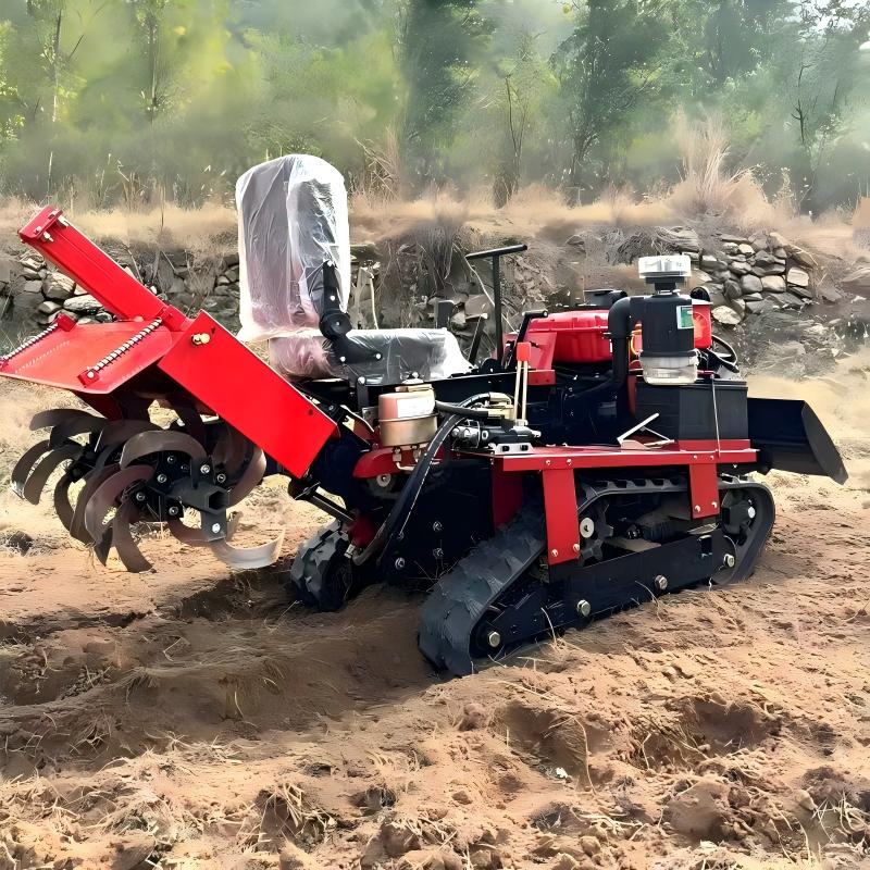 ロータリーティラー搭載の小型トラクター、農業機械、ヒッチング - Gardening Tools China のレビューと価格