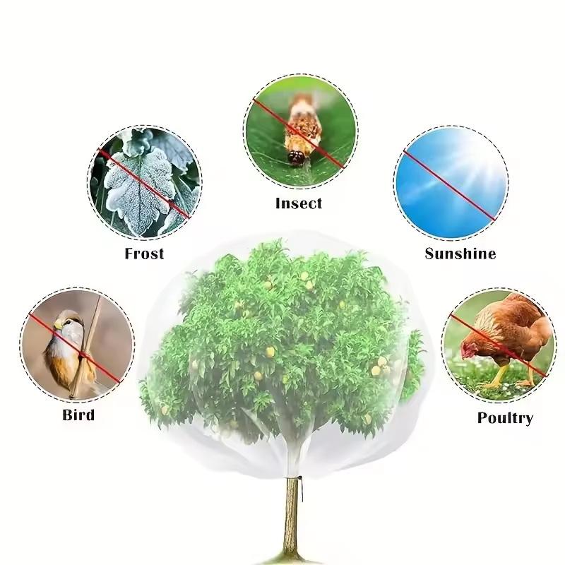 ● 大型果樹用ネットカバー、ジッパーと巾着付き、庭用防虫ネッ - Garden Netting Cover のレビューと価格
