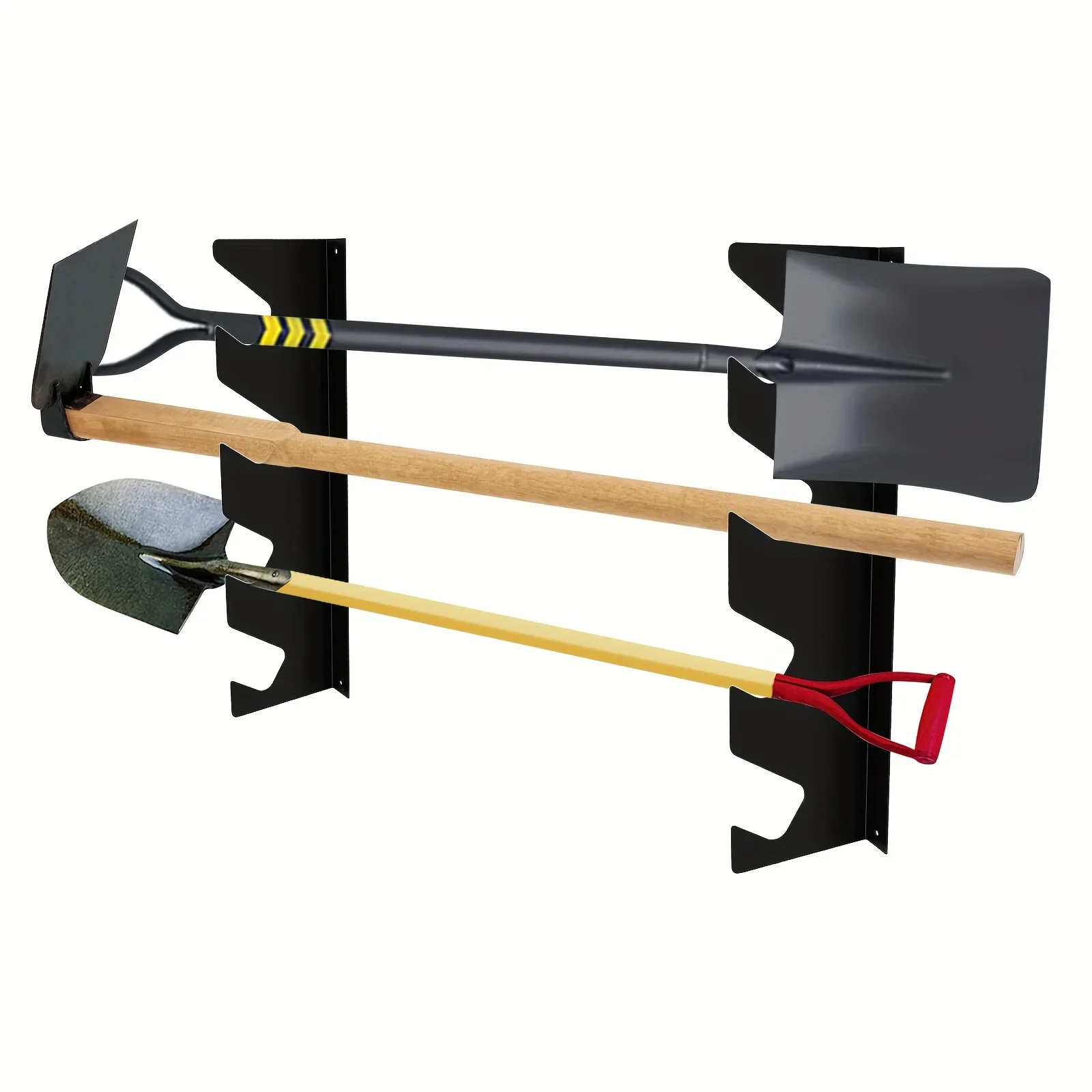頑丈な金属製ガーデンツールホルダー、シャベルと熊手の収納付き - Gardening Tools Shovel のレビューと価格