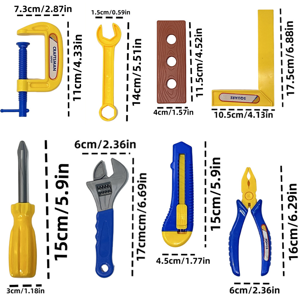プラスチックシミュレーションメンテナンスツール建設おもちゃセ - Gardening Tools For 8 Year Olds のレビューと価格