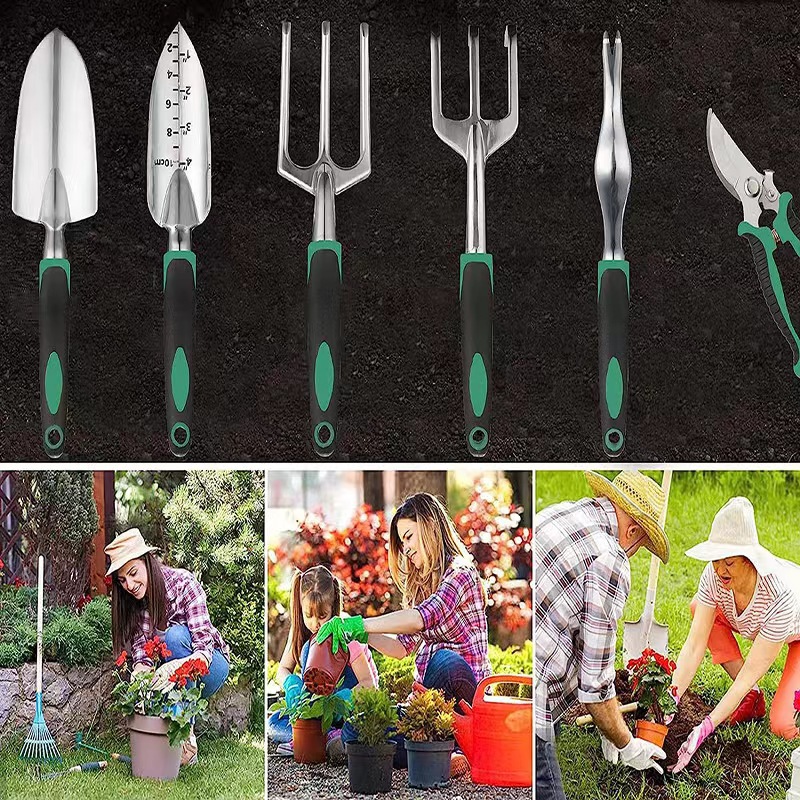 11個入りガーデンツールセット アルミ合金製ステンレス鋼シャ - Gardening Tools Shovel のレビューと価格