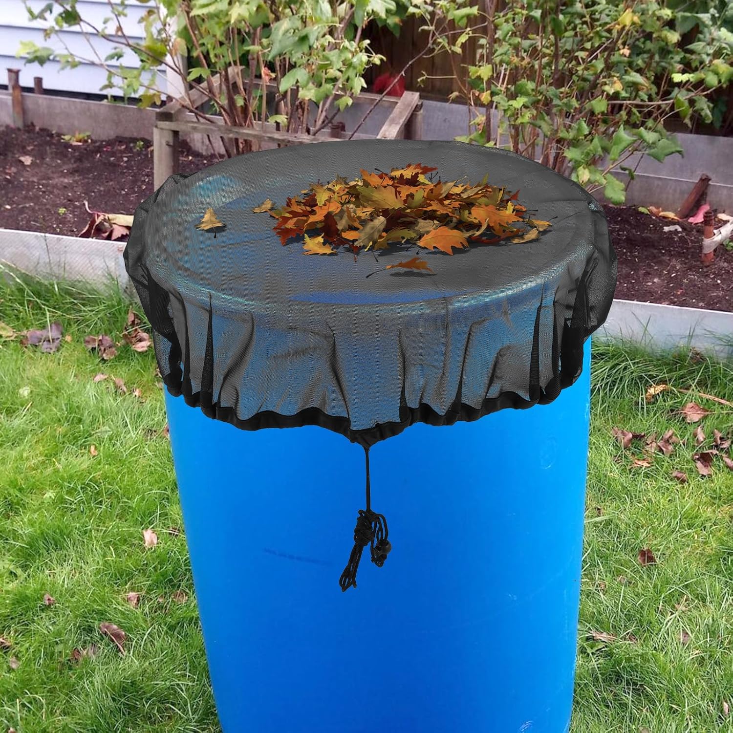 120cm レインバレルメッシュカバー 水収集タンクプロテク - Garden Netting Cover のレビューと価格