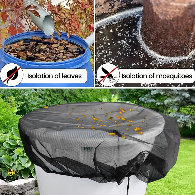120cm レインバレルメッシュカバー 水収集タンクプロテク - Garden Netting Cover のレビューと価格
