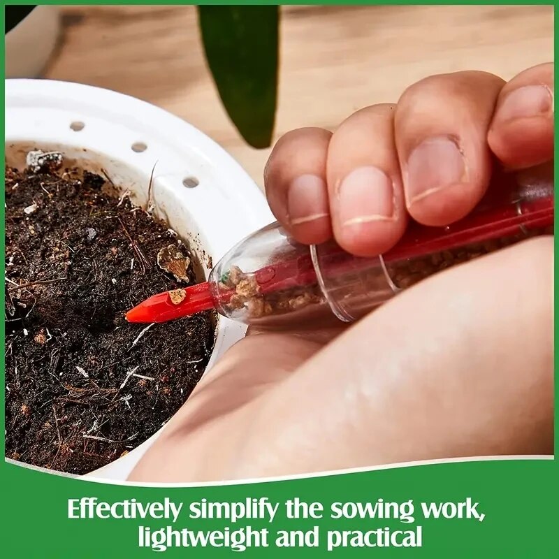 手動注射器式種まき機 家庭用小型播種器 野菜 花 庭園 育苗 - Gardening Tools Uses のレビューと価格