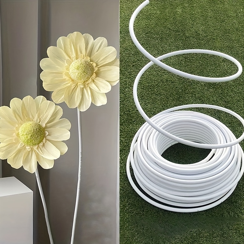 5mの長さで、カットして使える、柔軟性のある造花用茎チューブ - Plant Support Stake のレビューと価格