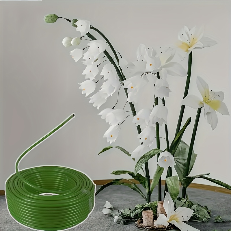 5mの長さで、カットして使える、柔軟性のある造花用茎チューブ - Plant Support Stake のレビューと価格