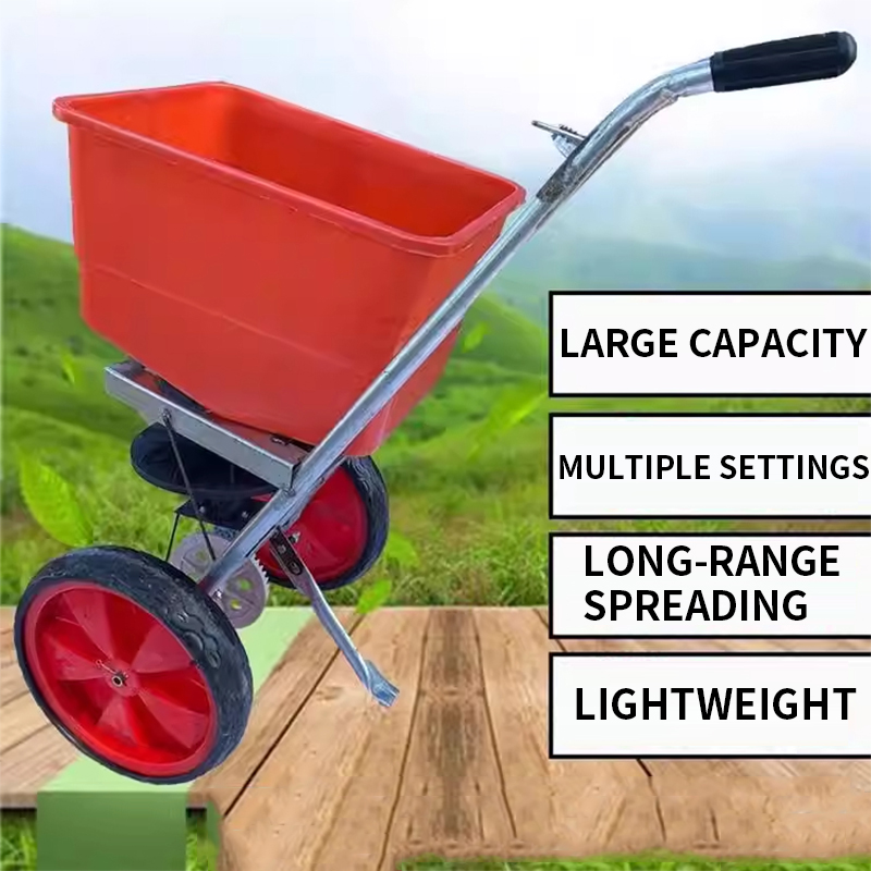 コンパクト多機能草種播種施肥機 |   農業用手押し式散布機 - Grass Seed Spreader のレビューと価格