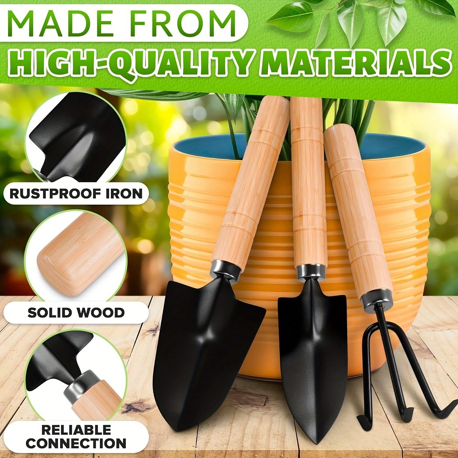 3PC/1 セットミニガーデニングツールセットポータブル小型 - Gardening Tools Shovel のレビューと価格