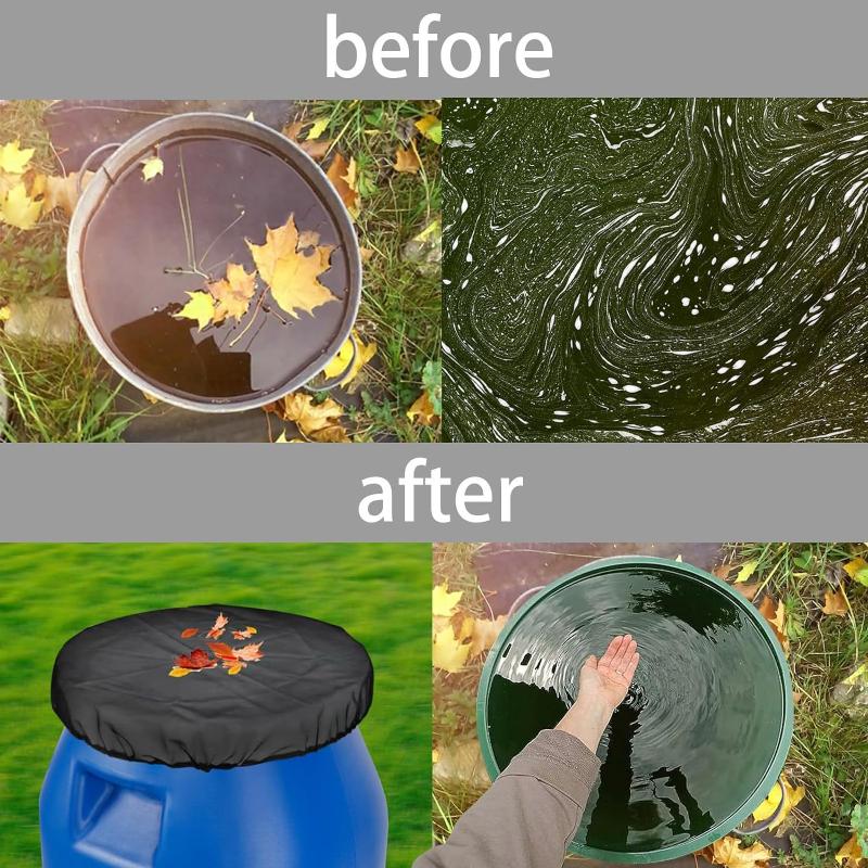 屋外用雨水バケツ用ファインメッシュネットカバー、庭用バレル用 - Garden Netting Cover のレビューと価格