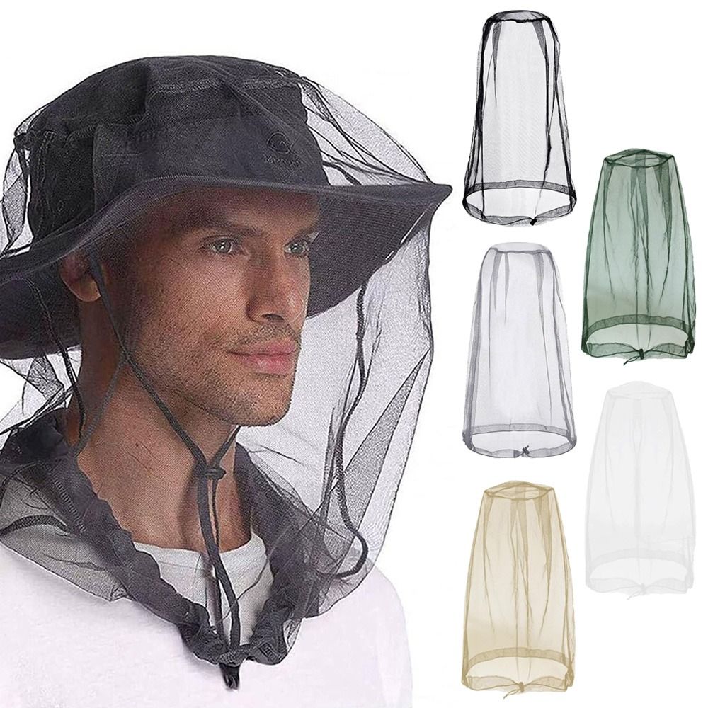 ガーデニングハット通気性蚊帳メッシュ軽量帽子ネットカバー蚊帳 - Garden Netting Cover のレビューと価格
