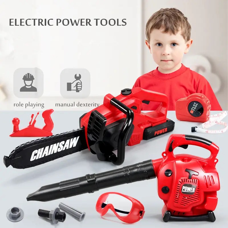 大型子供電子チェーンソー子供プレイツールごっこ遊びツールキッ - Gardening Tools For 8 Year Olds のレビューと価格