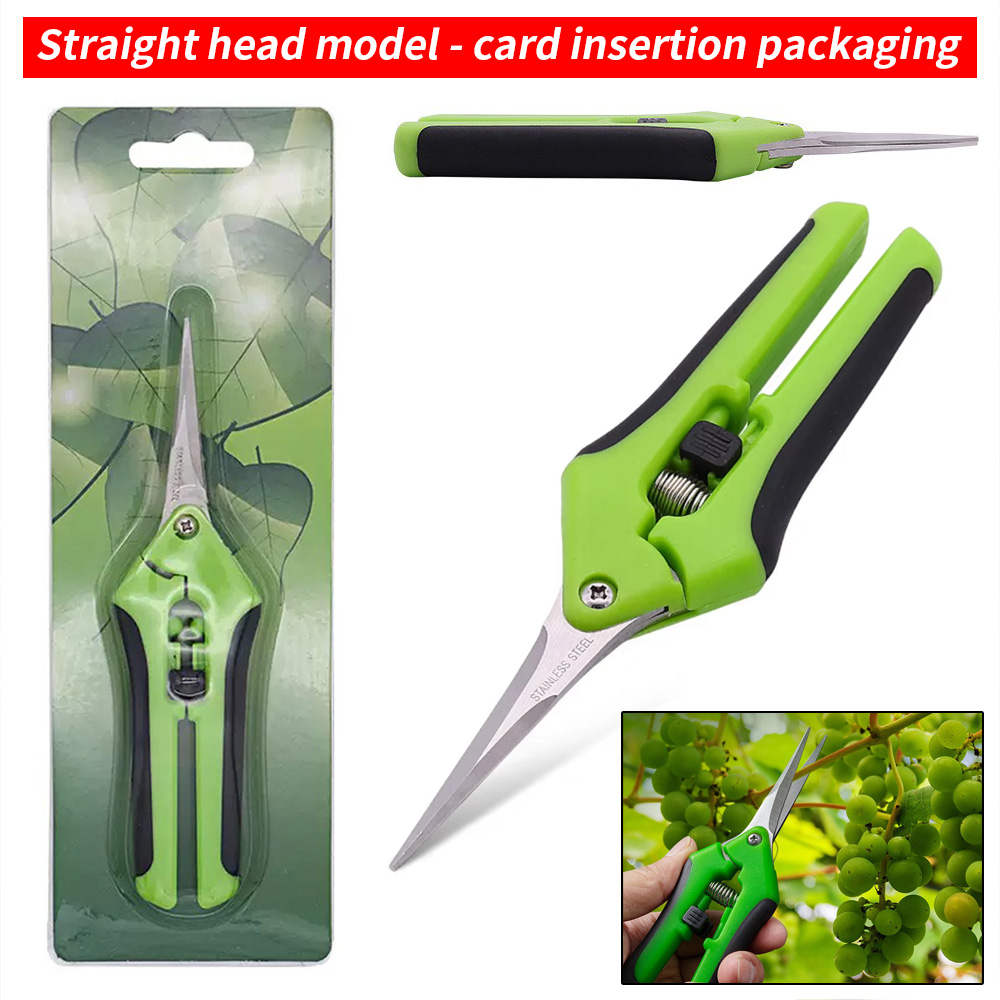 先端が尖った果物摘み取り用ハサミ 1個入り スプリングリセッ - Gardening Tools Uses のレビューと価格
