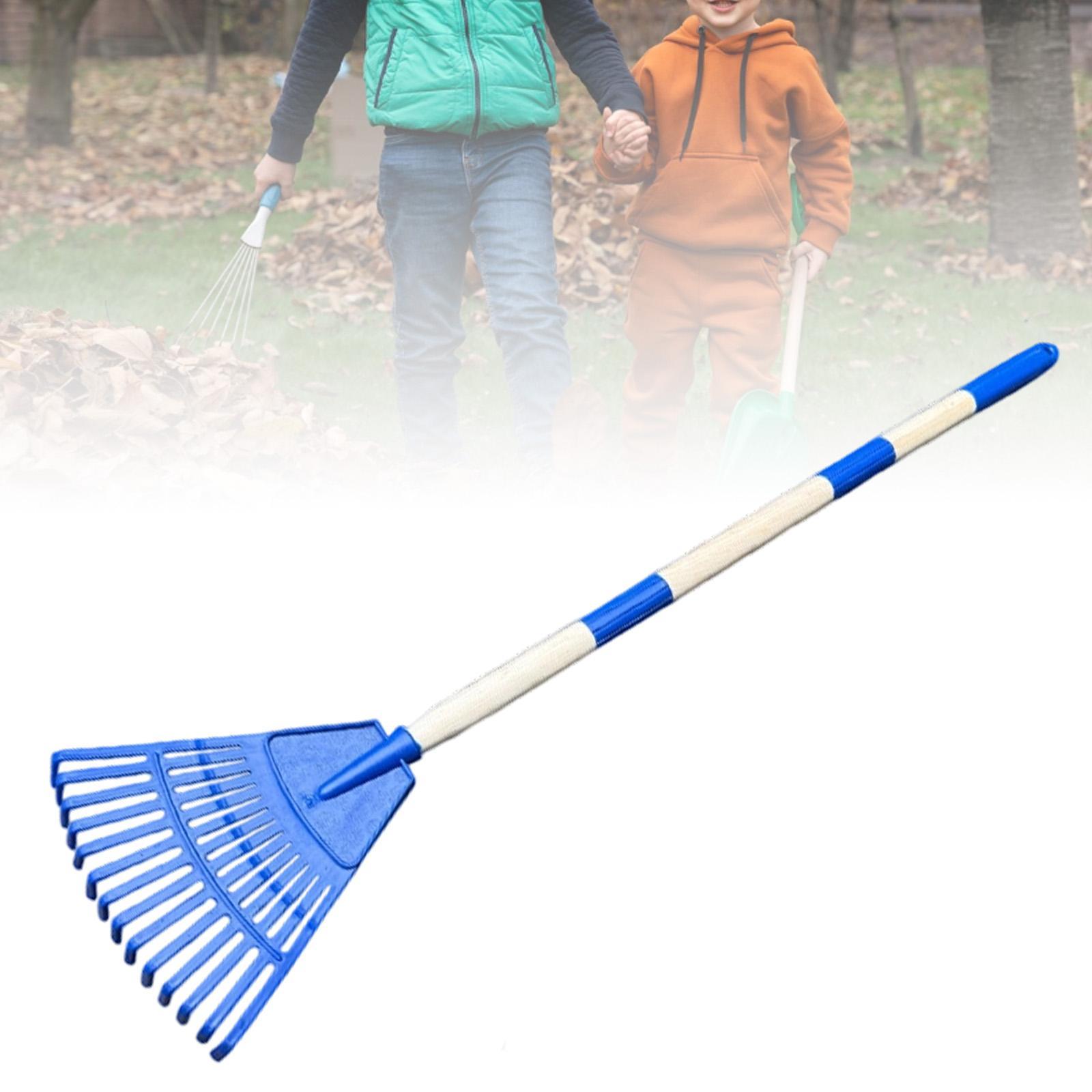 小さな葉用熊手、3セクション、スチール製、人間工学に基づいた - Gardening Tools For 8 Year Olds のレビューと価格