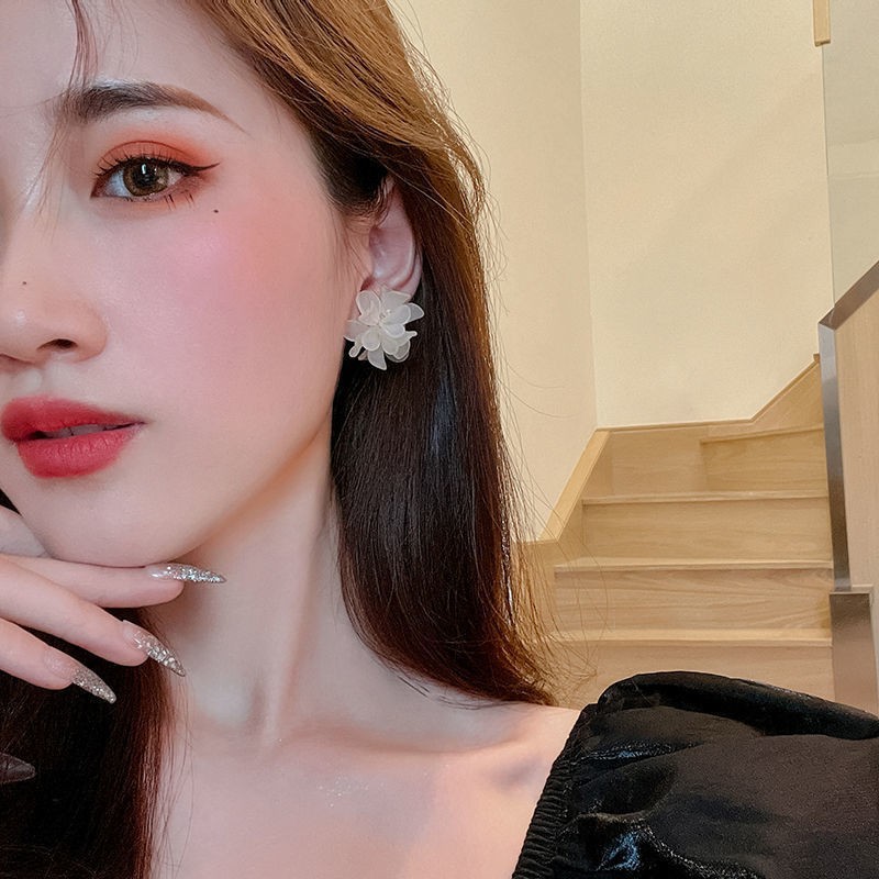 韓国の女性のための甘い花のイヤリング、925シルバー針、トレ - Plant Support Stake のレビューと価格