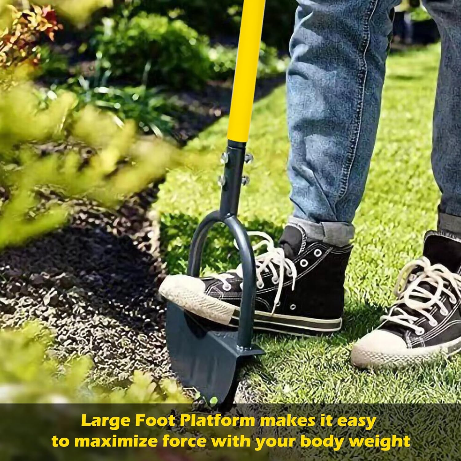 ハーフムーン芝生エッジャー（ロングハンドル付き）– カーボン - Gardening Tools Grass Cutter のレビューと価格